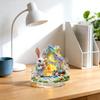 Bunny Easter Decora Spring Ornament 2D Acrylic Desktop Ornament Accessories For Living Room Holiday Party Supplie()