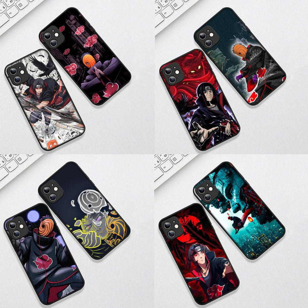 for Apple iPhone 12 13 Pro Max Mini ProMax X XR Air 13Pro XS Phone Cover Soft Case Obito Uchiha Itachi Tobi Akatsuki Narutos