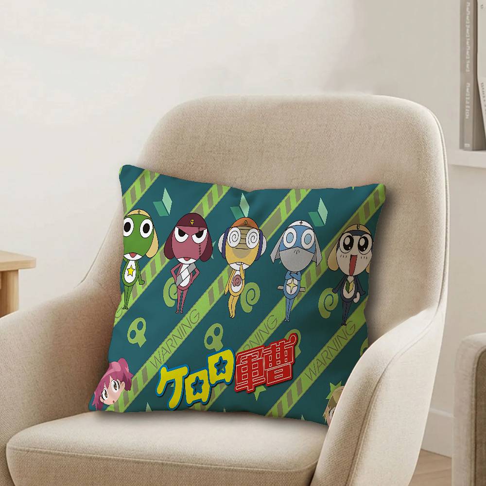 KKeroro Gunsou Frog Cushion Cover Decorative Pillow Sofa Home Decor case pillow cases