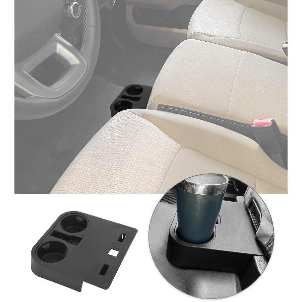 JWWY Floor Cup Holder for Car Compatible with 2021–2026 Ford F150 F250 F350 F450, Front Seat Floor Cup Holder Storage Box Holder Tray for Front