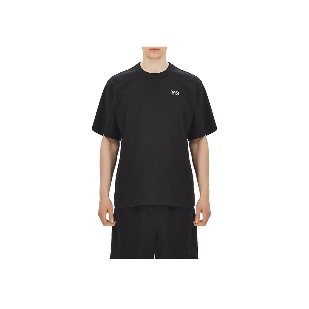 Y-3 Logo Casual Short Sleeve T-Shirt Men Tops Black FP8696