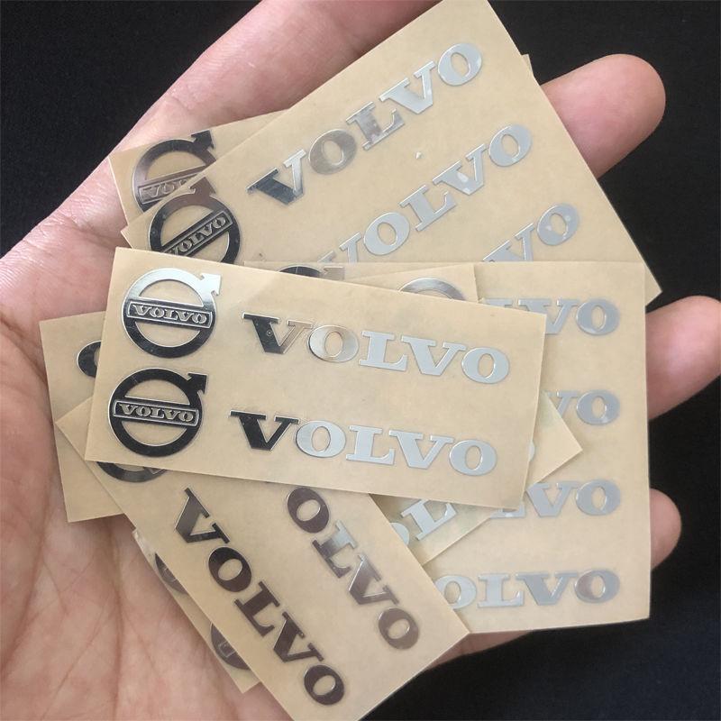 

Car Metal Sticker 3D Car Interior Decoration Decal For Volvo RDesign XC90 XC60 S60 V40 XC40 V60 V50 S40 XC70 C30 C70 C40 S70 2pc