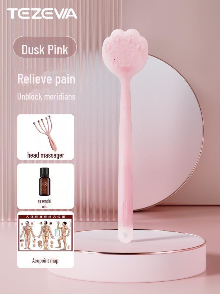 Tezewa Silikon-Massagebrett für Ganzkörper-, Nacken- und Schulter-Meridiantherapie