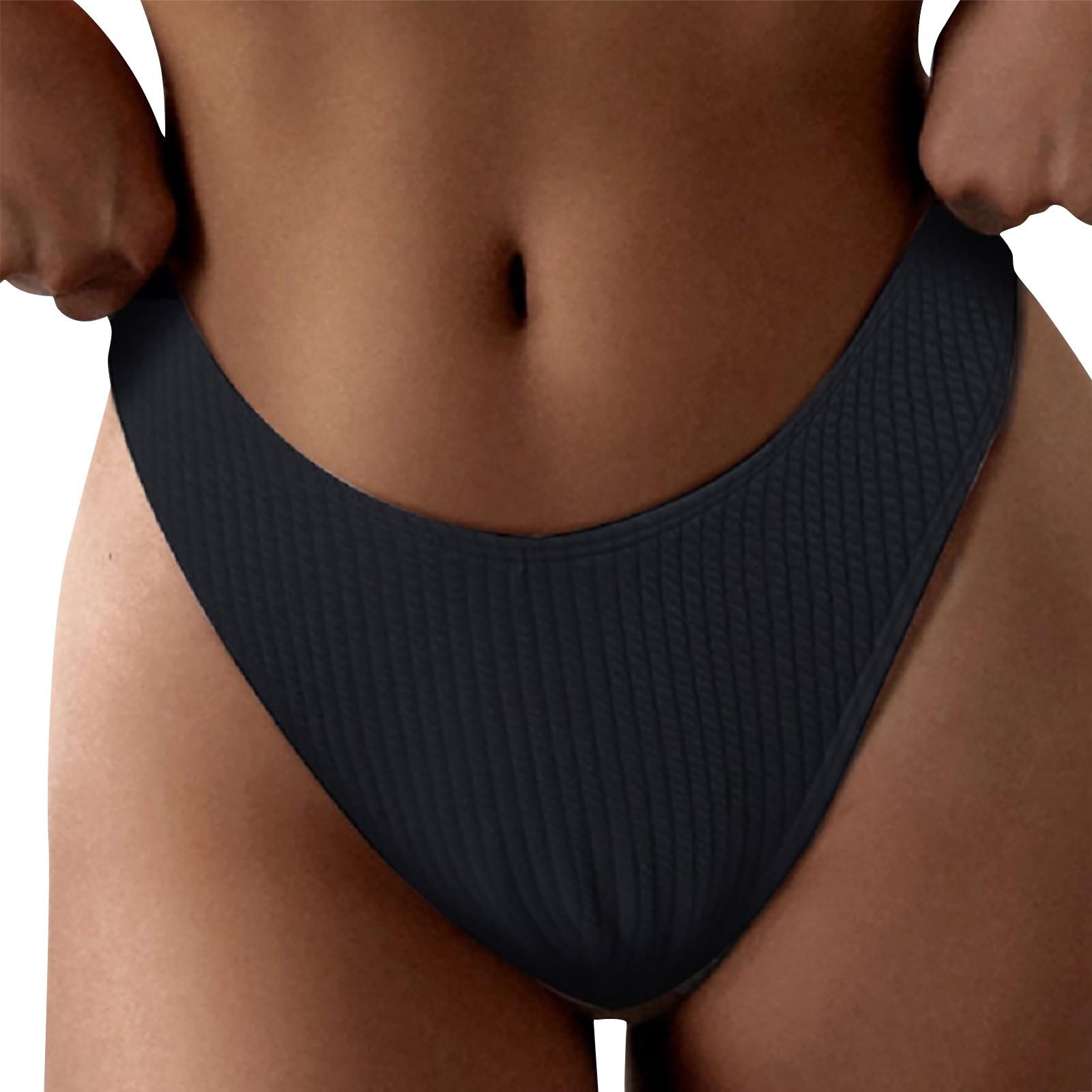 

Плавки женские, высокая талия, винтажные базовые, полностью закрывающие бикини, раздельный купальник, плавки, плавки XL чёрный