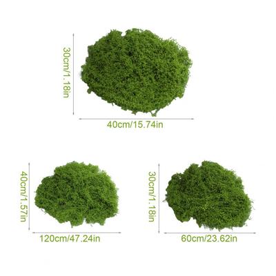 30/100G Artificial Green Moss DIY Crafts Plants Fairy Gardens Table Centerpieces Fish Tanks Microlandscape Decorative Fake Moss