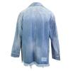 FENDI Excellent condition, genuine domestic FW1225 AN4W cut-off denim Jacket 46 blueUsed