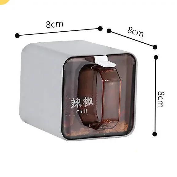 Seasoning Box Combination Set Household Seasoning Box Kitchen Supplies Wall-mounted Storage Salt Jar One Multi-grid