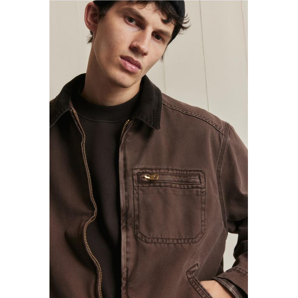 

Куртка джинсовая HM Regular Fit Corduroy Collar Brown L