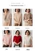Women's Cashmere Sweater: 2024 Autumn/Winter Patterned Round Neck Knit Pullover