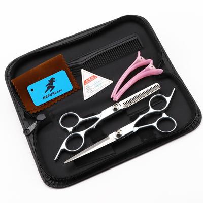 Haarschere 6" Edelstahl Friseurschere Friseursalon Haarschneideschere Ausdünnschere Haarschnitt-Set Dropshipping