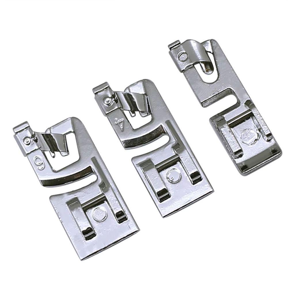 3Pcs/Set Metal Household Sewing Tool Hem Presser Foot  for Household Multi-Function Sewing Machines