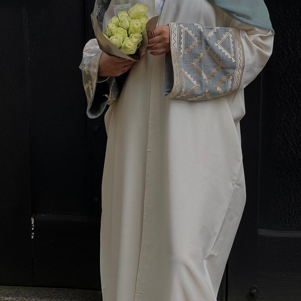 Elegancka haftowana kardiganowa abaja Loriyya LR772 (2024)