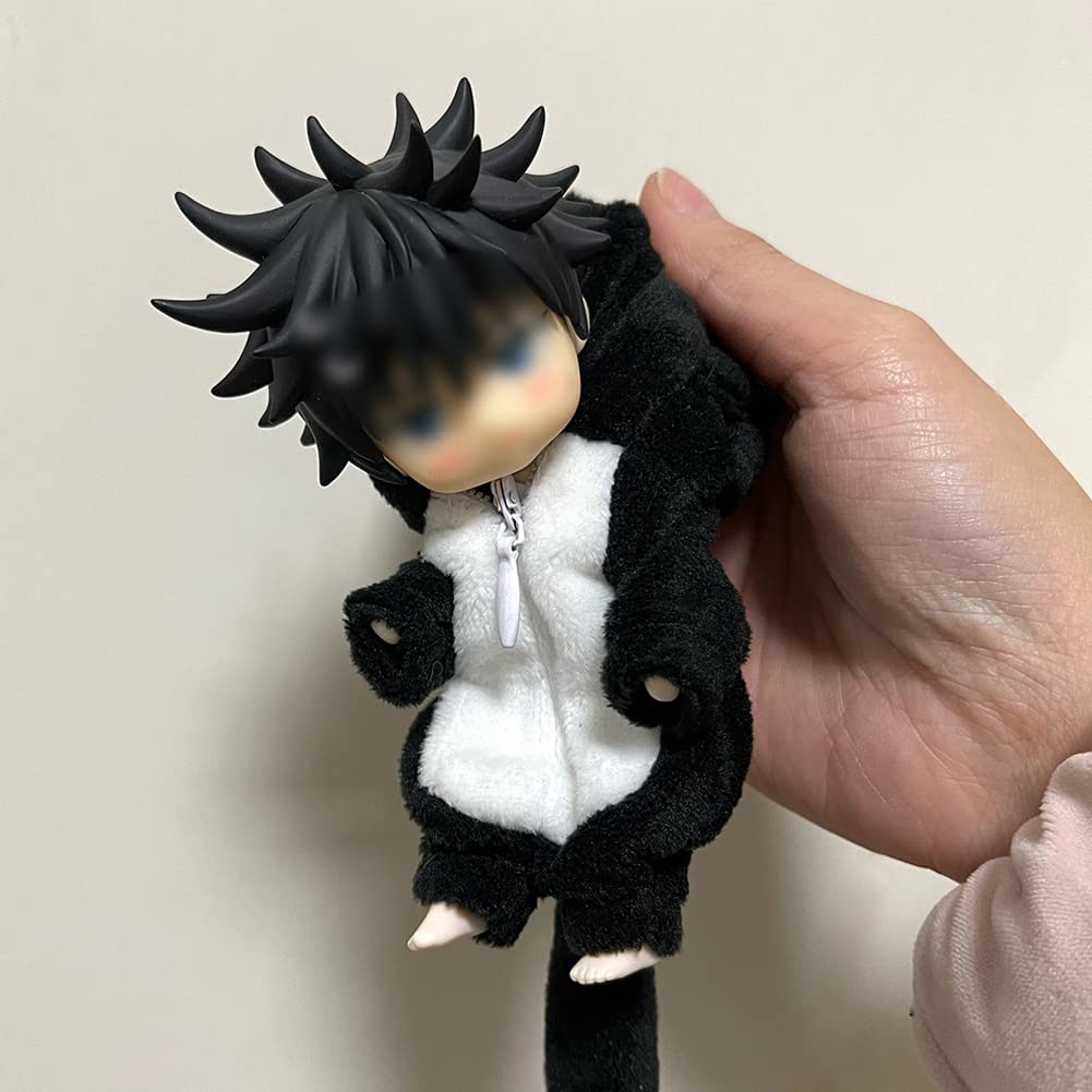 HIGHAWK Obitsu 11 OB11 Größe Outfit, Obitsu Puppe 11 Kleidung, Tier, GSC Hauskleidung, Puppenkleidung, 112 BJD Puppenkleidung, Flauschig, 11cm Puppe (Schwarze Katze)