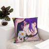 Anime Chainsaw Man Reze Pillowcase Printed Polyester Cushion Cover Decorative Throw Pillow Case Cover Bedroom Square 45X45Cm