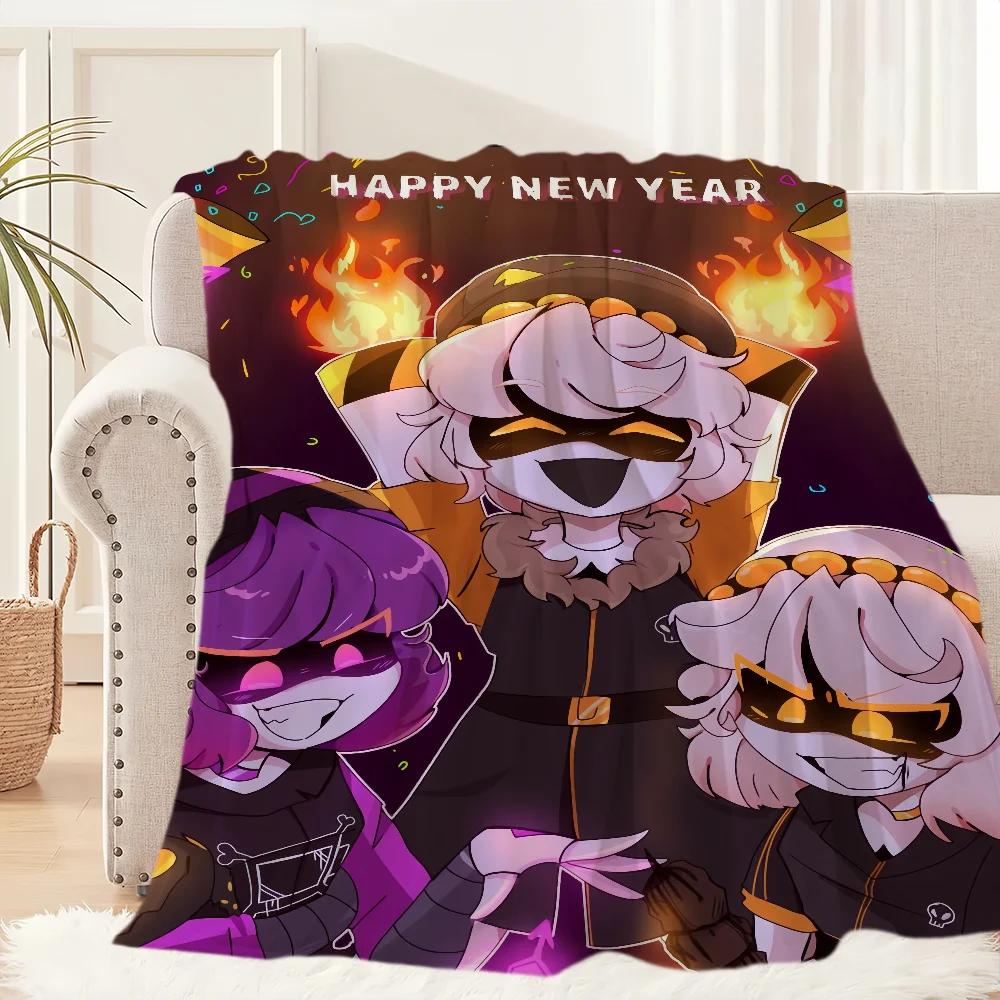 

Soft Plush Cartoon Throw Blanket for Living Room Bedroom Travel Kids Perfect Home Decor Gift Idea 100x150cm