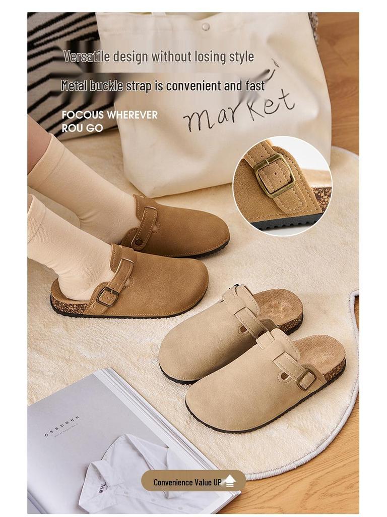 Girls' Slip-On Outdoor Clogs, 2025 Spring/Autumn, Soft and Non-Slip, for Older Children, Birkenstock-Style, Casual Wear.