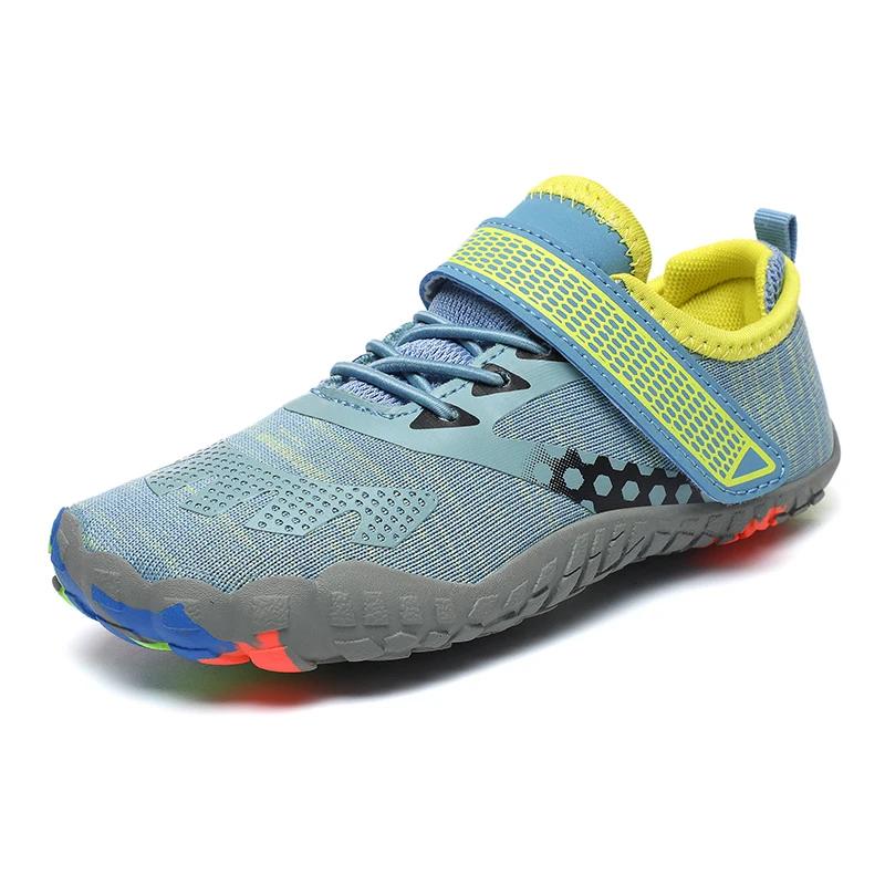 

2025 New Water Shoes Children s Summer Beach Shoes Barefoot Swimming Water Shoes Colorful Seaside River Slippers Children s Spor 38 серый