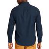 Timberland Outdoor Casual Oxford Breathable Solid Long Sleeve Shirt Men shirts Deep-Sapphire-Blue A2ES5-Z16
