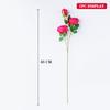 65cm 3 Heads Artificial Rose Flower Bouquet Realistic Silk Flowers Home Party Wedding Table Decor Autumn Floral Decoration