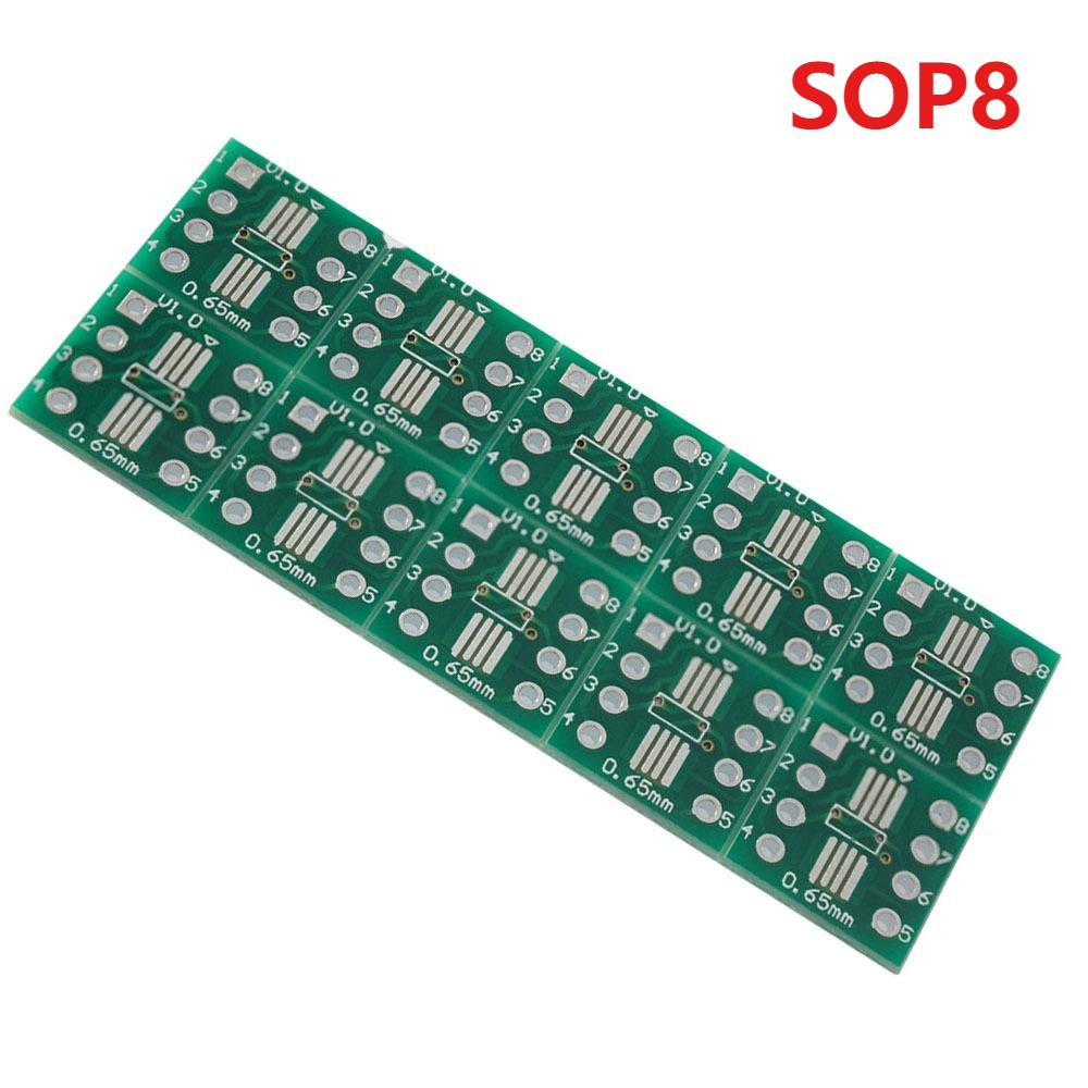 10/30pcs PCB Adapter Board SMD To DIP SOP TSSOP SOP8 SOP14 SOP16 SOP20 SOP24 SOP28 IC Test Board Adapter Socket PCB Kit