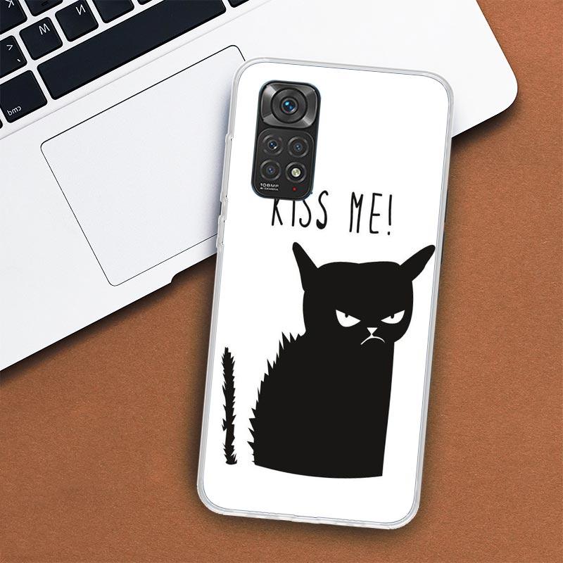 Cat Footprint Funny Paw Cute Phone Case For Xiaomi Redmi Note 13 12 12S 11 11S 10 10S 9 9S 11T 11E Pro Plus 8 8T 7 + Coque Cover
