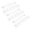 Just Married Banners Multi Purpose Simple Using Cute Design Complete Tools Wedding Decorations Banners for Parties