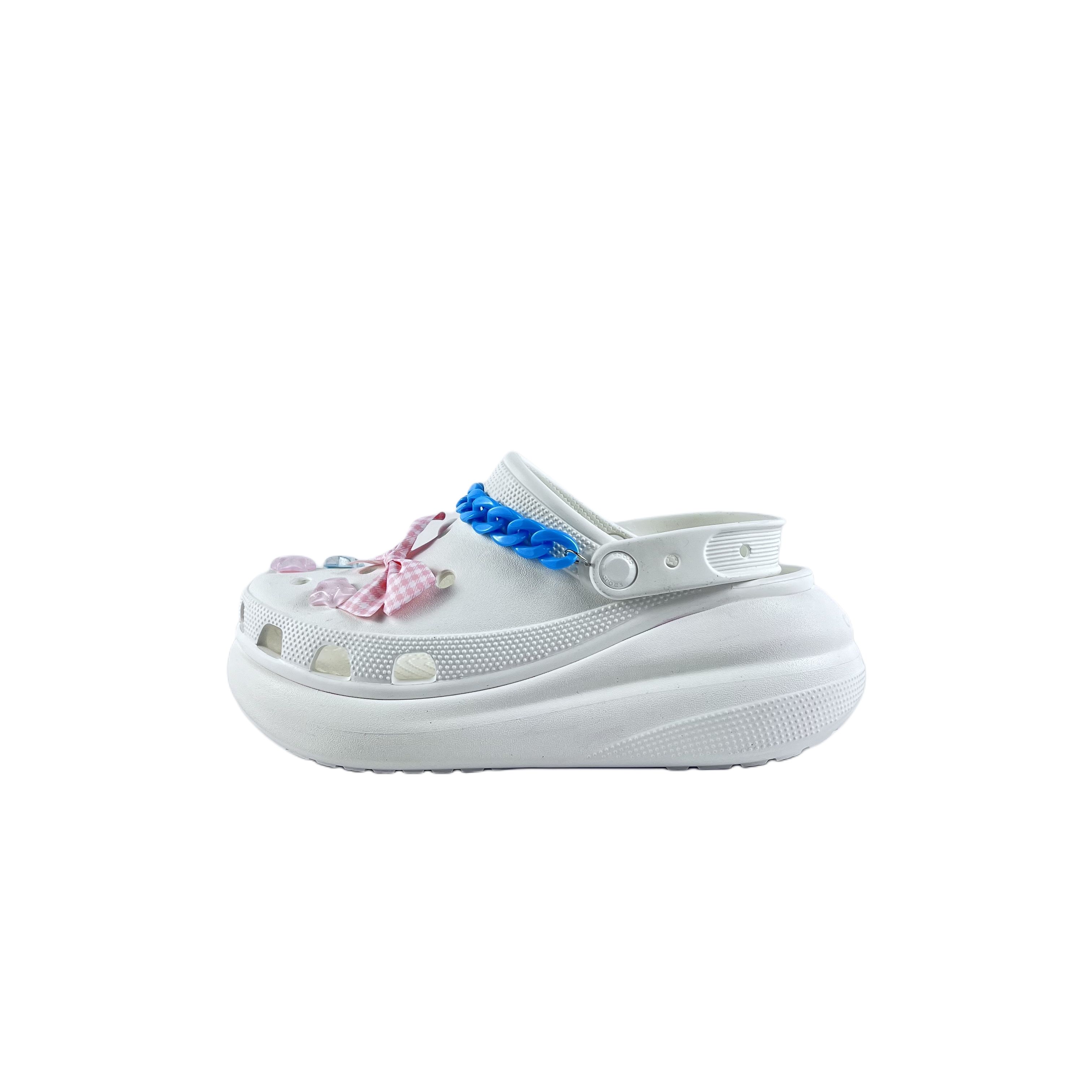 

Crocs Crush Clog Прохладные и Удобные Дырявые Туфли Унисекс Белые 39-40 белый