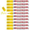 Marqueur Permanent - EDDING - 3000 - Jaune - 10 Stylos - Pointe Ronde 1,5-3 Mm