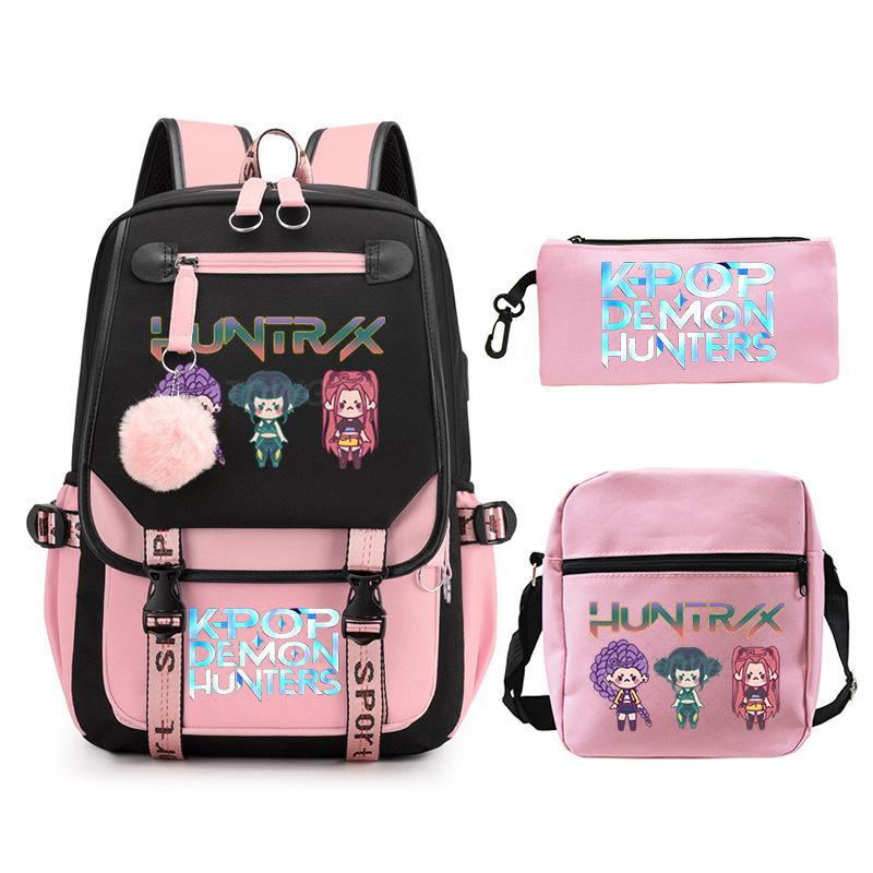 

Demon Hunters KPop Demon Hunters Printed Fashion Student School Bag Cross-border Large Capacity Backpack No specification