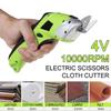 4V draadloze oplaadbare elektrische schaar stof leer doek naaien snijmes kleermaker schaar multifunctioneel