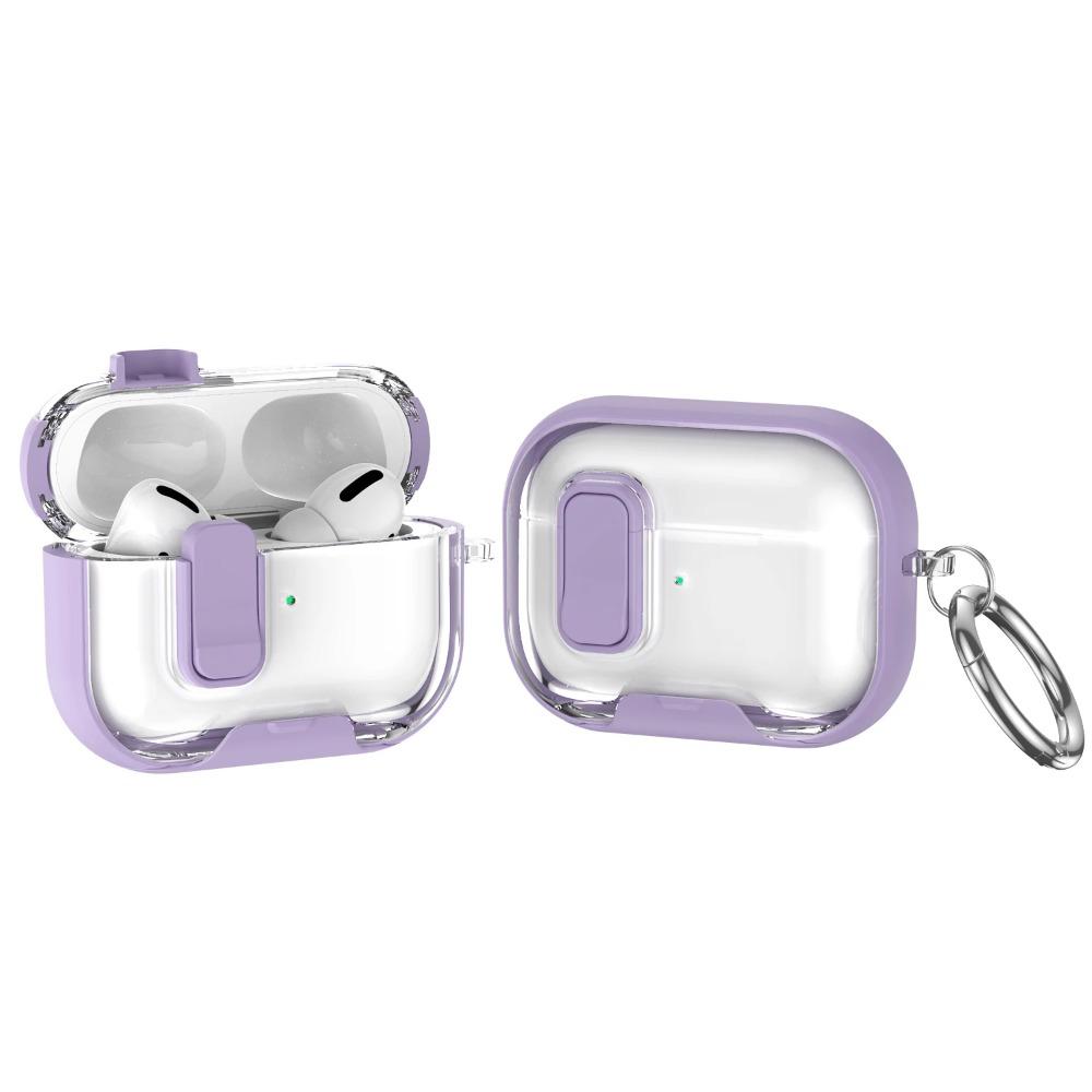 with Keychain Earphone Case Transparent Clear Shell for AirPods Pro 3 Headphone Accessories