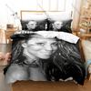 Iconic Singer Mariah Carey Bedding Set It’s Time Christmas Tour Aesthetic Signature Zipper Soft Fabric Decor Mariah Carey Lovers
