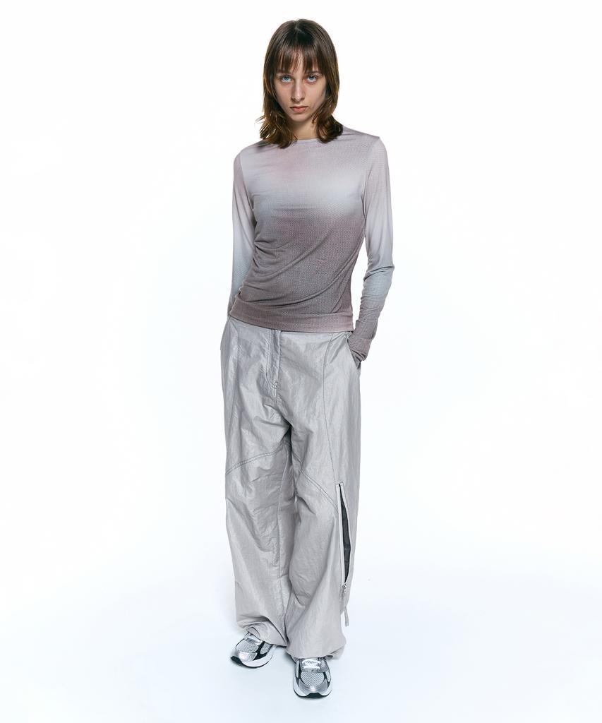 INSILENCE WOMEN Nylon Utility Pants Light Grey