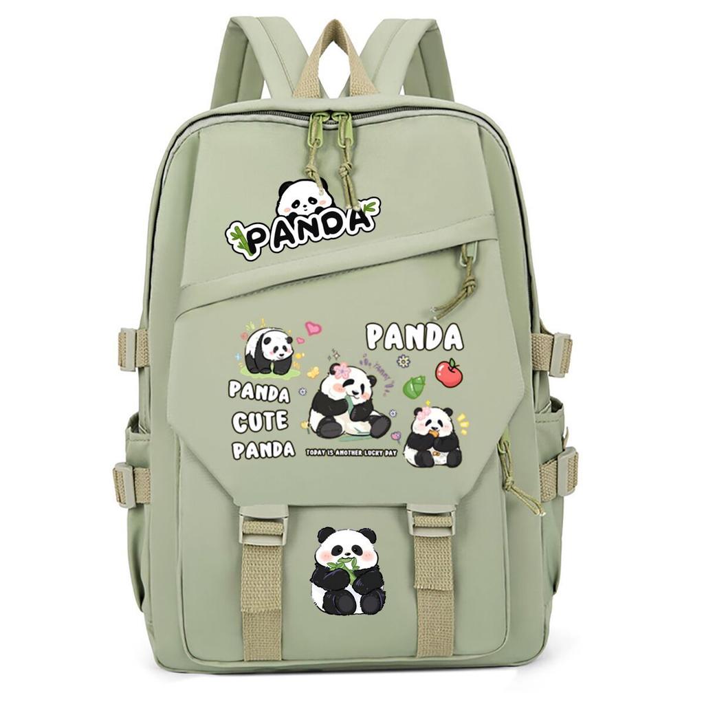 Panda Huahua Cartoon Printing Primary And Secondary School Students High Value Backpack Large Capacity Versatile School Bag
