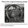 For BMW M3 2001-2003 46 E39 330i 540i 525i Hand Sewing Car Steering Wheel Cover