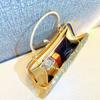 Pleated Shell Pattern Handbag Glitter Ladies Clutch Bag Elegant Evening Banquet Bag  Women