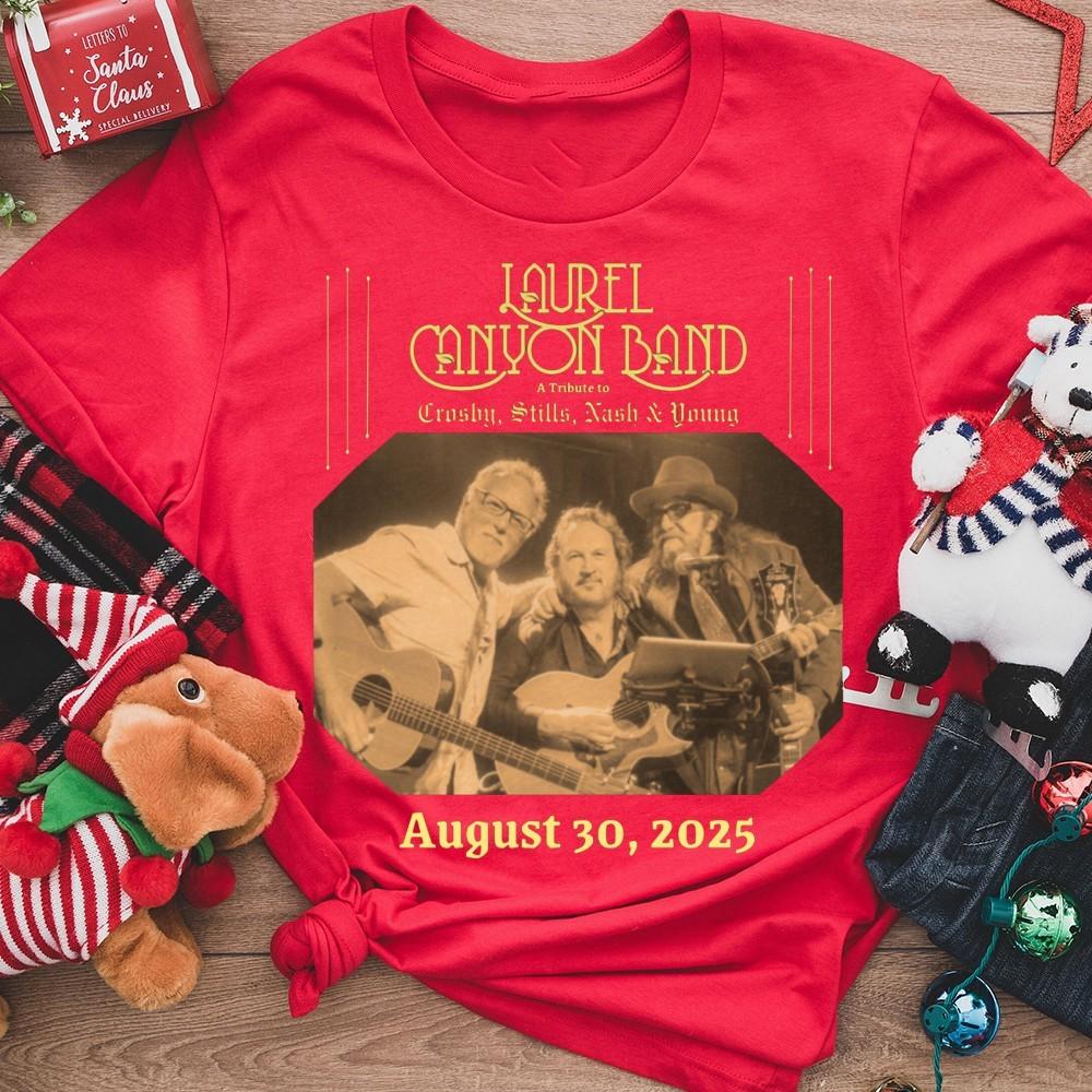 Retro Crosby Stills Nash And Young 2025 Unisex Schwarz S-235XL Shirt 20D2059 Unisex T-Shirt