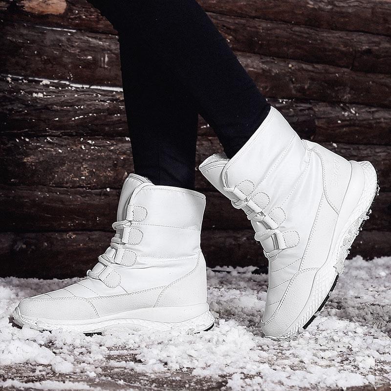 Winter Ladies Snow Boots Plus Velvet Cotton Shoes Warm Women's Boots 36-42