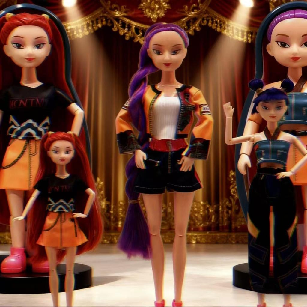 NEU Puppenspielzeug Kpop Dämonenjäger Actionfigur Spielzeug Rumi Mira Zoey Wunderschöne Prinzessin Babymädchen Puppen Plastik DIY Spielzeug für Mädchen