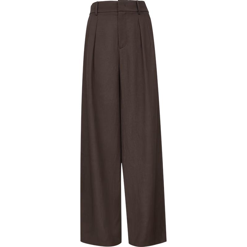 

VEROMODA Women s Linen Blend Straight Leg Casual Pants S