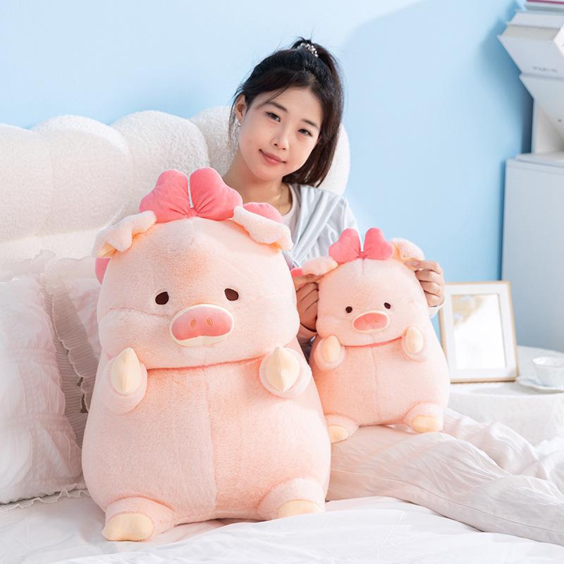 Girl'S Heart Pink Pig Doll Plush Toy Pig Doll Child Companion Comfort Ragdoll Birthday Gift