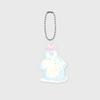 Smile Snowman Acrylic Keyring