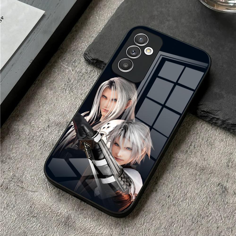 

Final Fantasy Sephiroth Phone Case For S25 Ultra Samsung S26 S23 S24 Plus S22 S20 S21 Fe A54 A34 A53 A16 Glass Cover Samsung s22plus