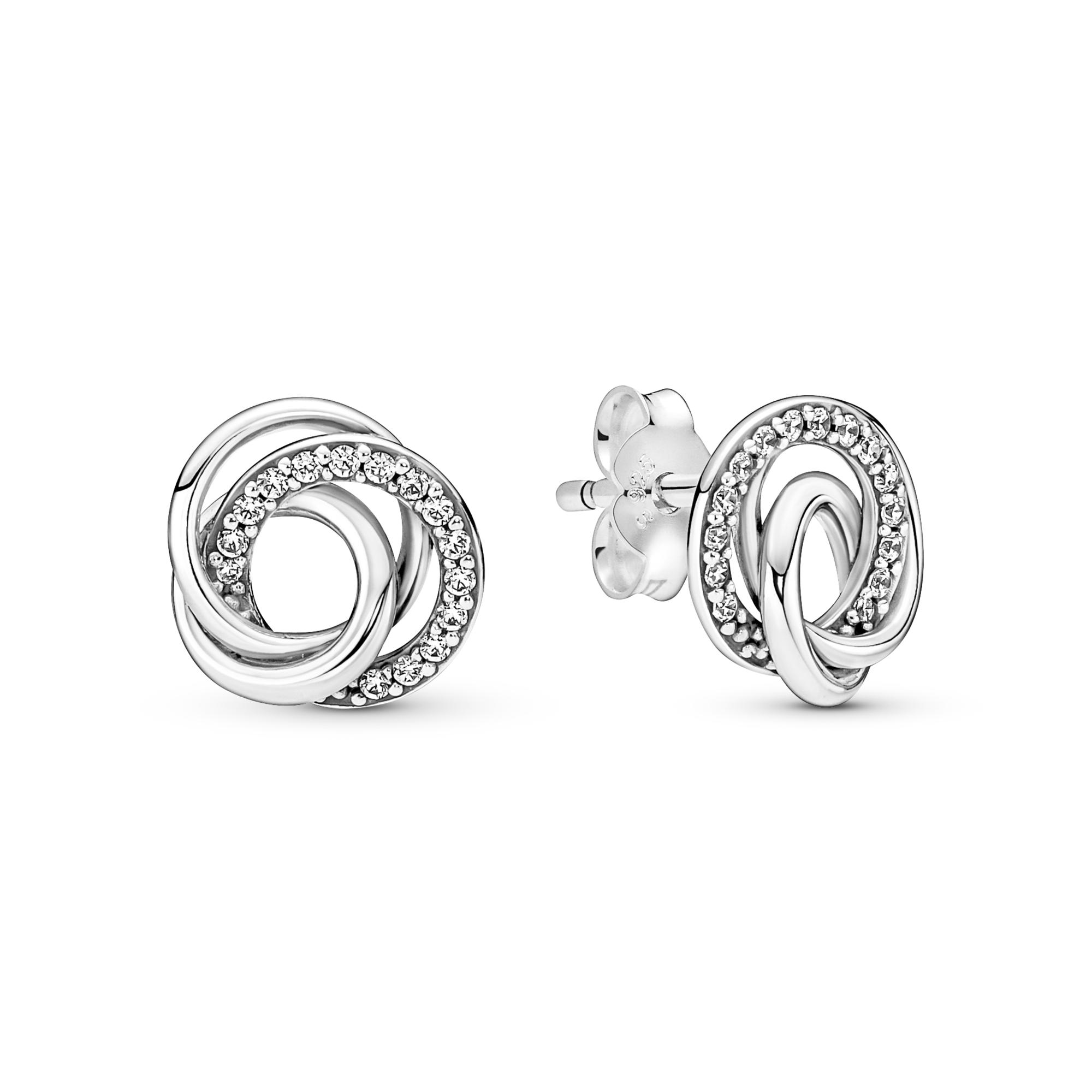 Серьги-кольца Hale SS925 из стерлингового серебра, сердце, семейное дерево, бант, синие серьги-бабочки, подходят для женщин