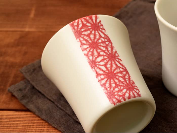 Tableware East Rock Cup Hemp Leaf Japanese Tableware Red