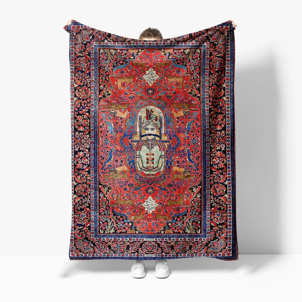 Creative Homewares Unisex Turkish Kilim Rug Vintage Persian Traditional Handmade Area Rug Shaggy Wool Floor Carpet Decorative Home Decor