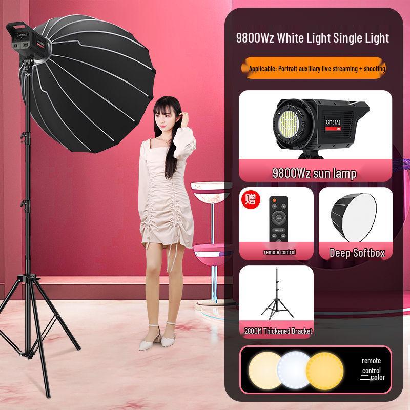 Ultra-Bright Spherical Fill Light for Live Streaming and Photography