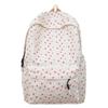 Korean small fresh schoolbag female college student simple small floral backpack lightweight large capacity high school backpack