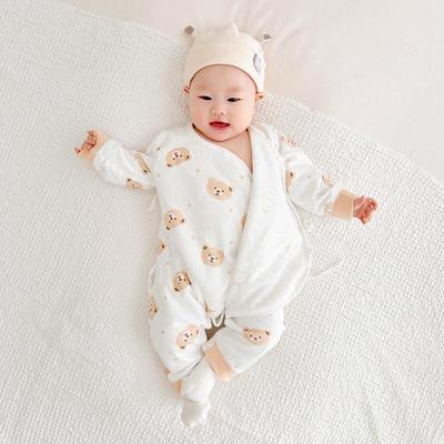 Quilted Baby Romper: Soft & Warm Newborn Outfit for Autumn & Winter Crawling