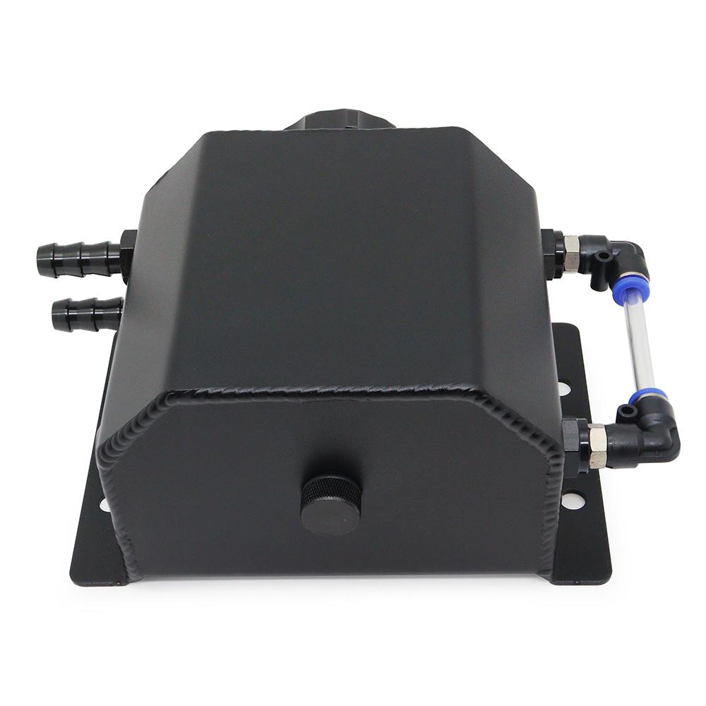 Universal Aluminum Alloy Engine Coolant Radiator Overflow Tank 1000ml/2000ml Square Overflow Tank 1L/2L With Drain Plug